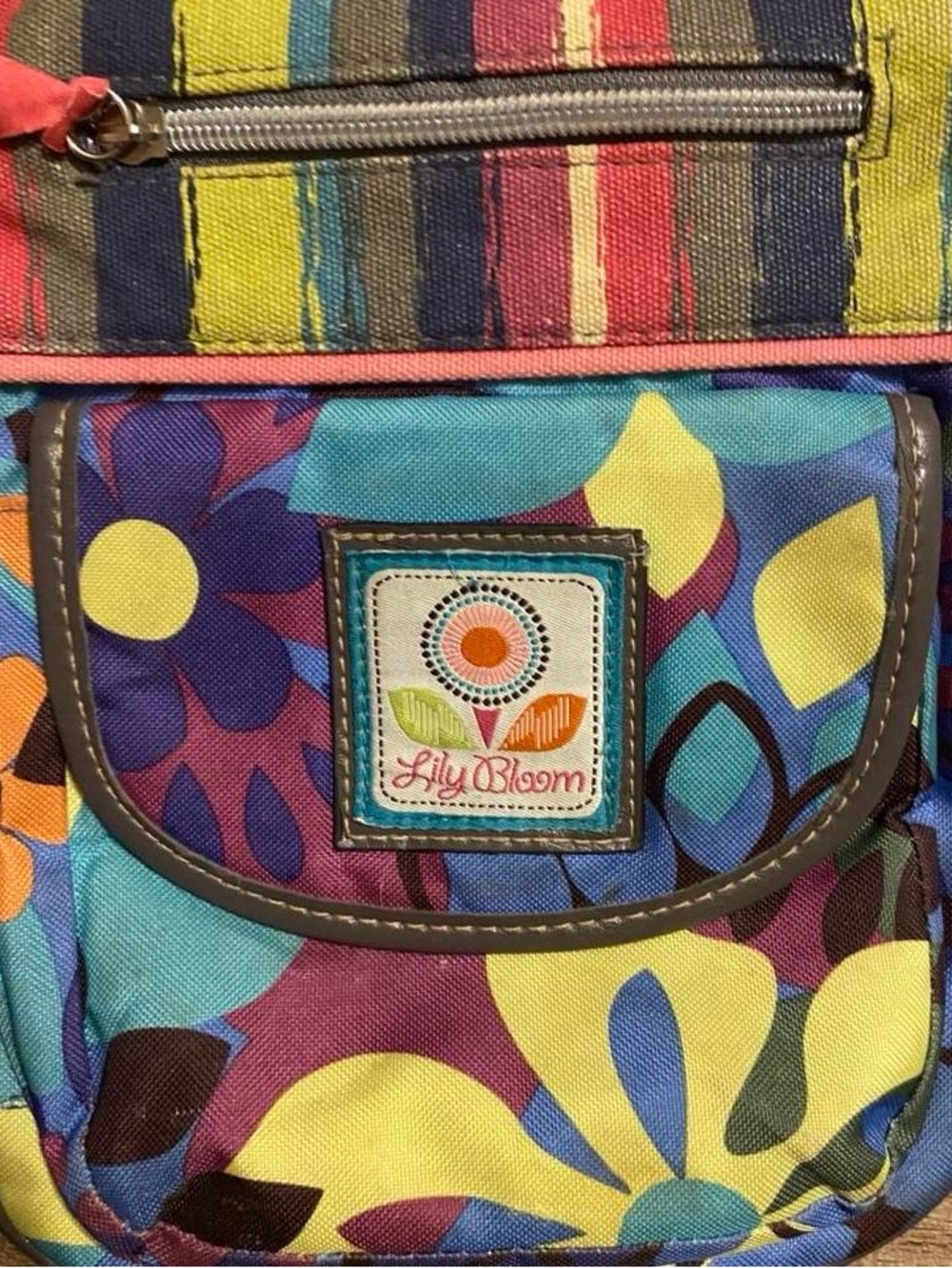 Lily Bloom Bright Floral Multicolor Backpack